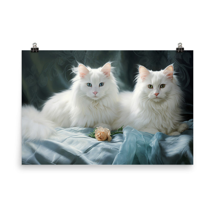 Turkish Angora Photo paper poster - PosterfyAI.com