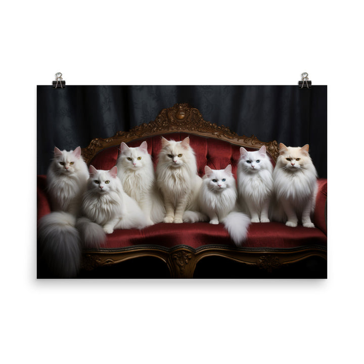 Turkish Angora Photo paper poster - PosterfyAI.com