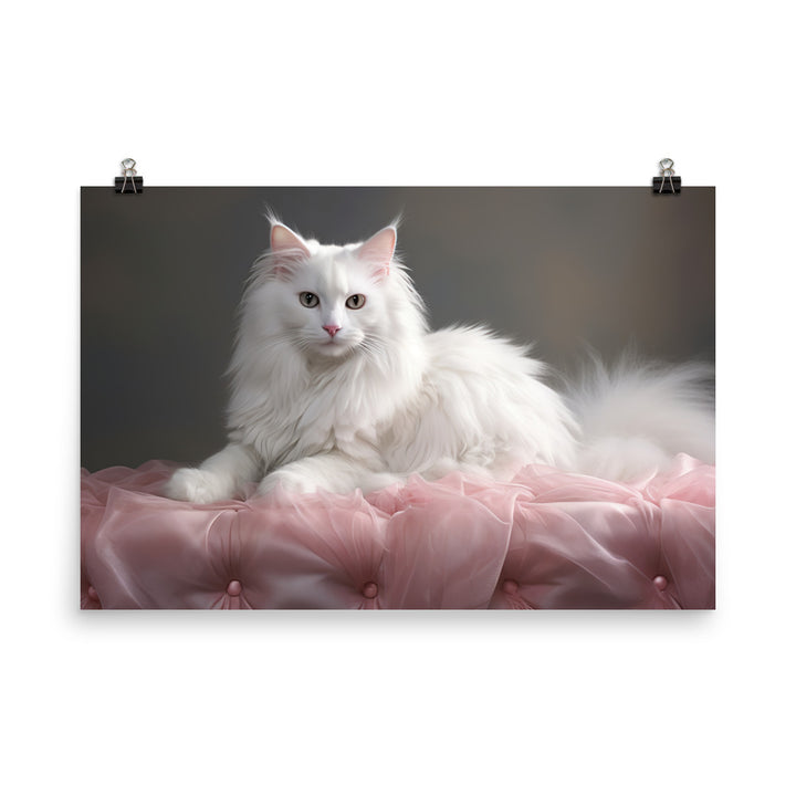Turkish Angora Photo paper poster - PosterfyAI.com