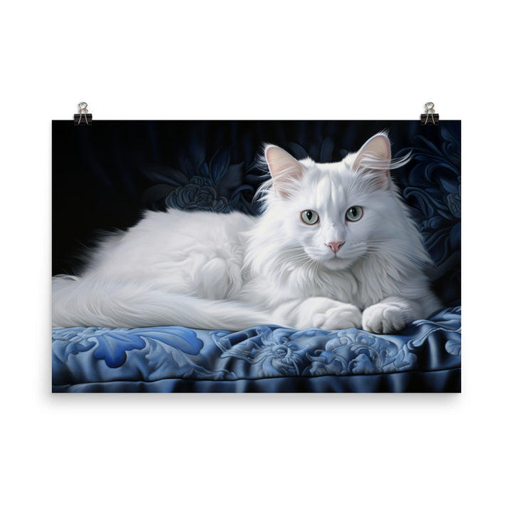Turkish Angora Photo paper poster - PosterfyAI.com
