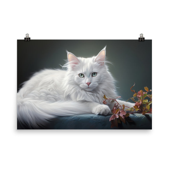 Turkish Angora Photo paper poster - PosterfyAI.com