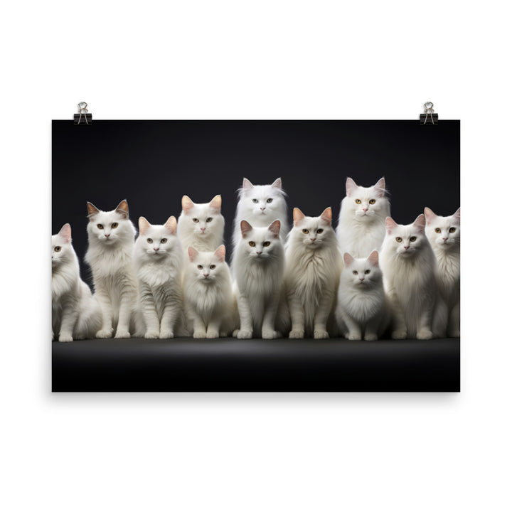 Turkish Angora Photo paper poster - PosterfyAI.com