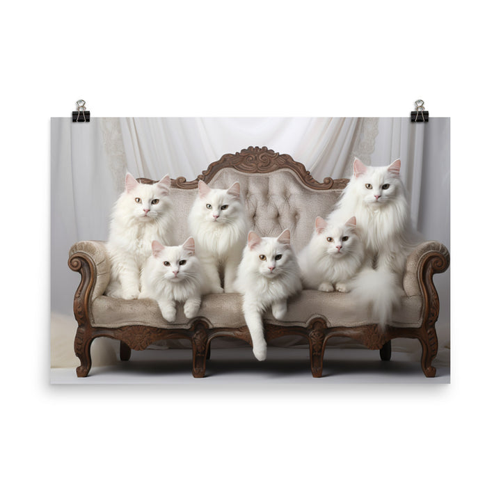 Turkish Angora Photo paper poster - PosterfyAI.com