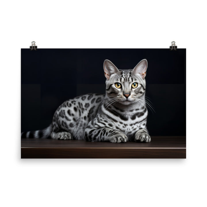 Egyptian Mau Photo paper poster - PosterfyAI.com