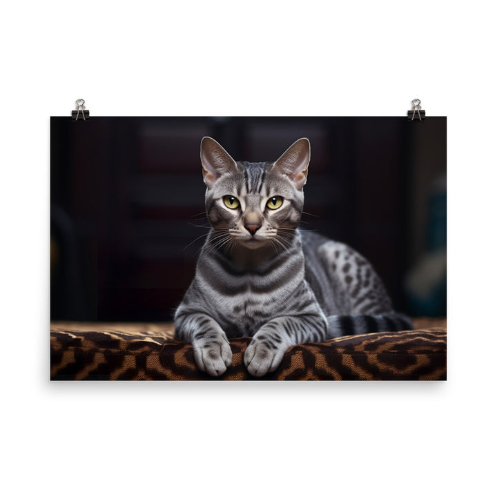 Egyptian Mau Photo paper poster - PosterfyAI.com