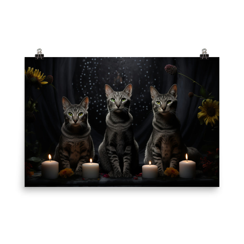 Egyptian Mau Photo paper poster - PosterfyAI.com