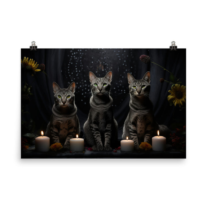 Egyptian Mau Photo paper poster - PosterfyAI.com