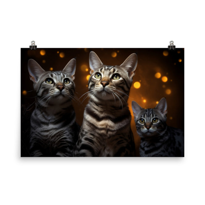 Egyptian Mau Photo paper poster - PosterfyAI.com