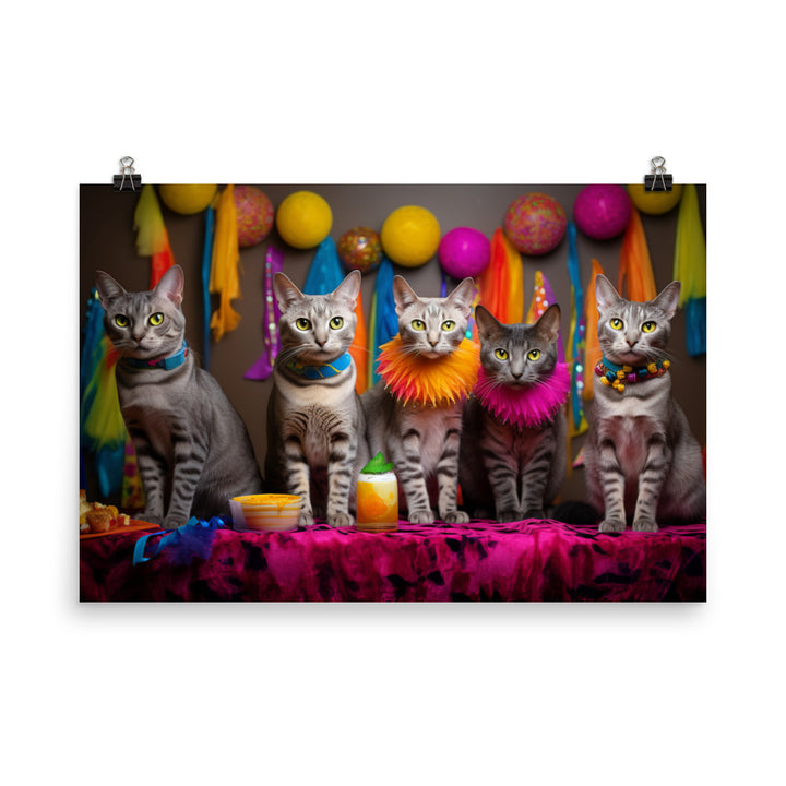 Egyptian Mau Photo paper poster - PosterfyAI.com
