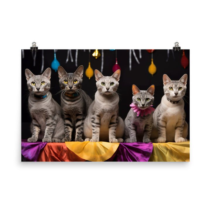 Egyptian Mau Photo paper poster - PosterfyAI.com