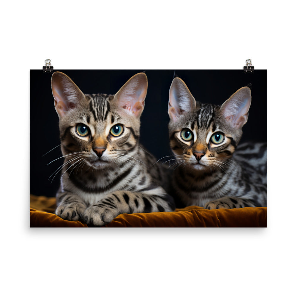 Egyptian Mau Photo paper poster - PosterfyAI.com
