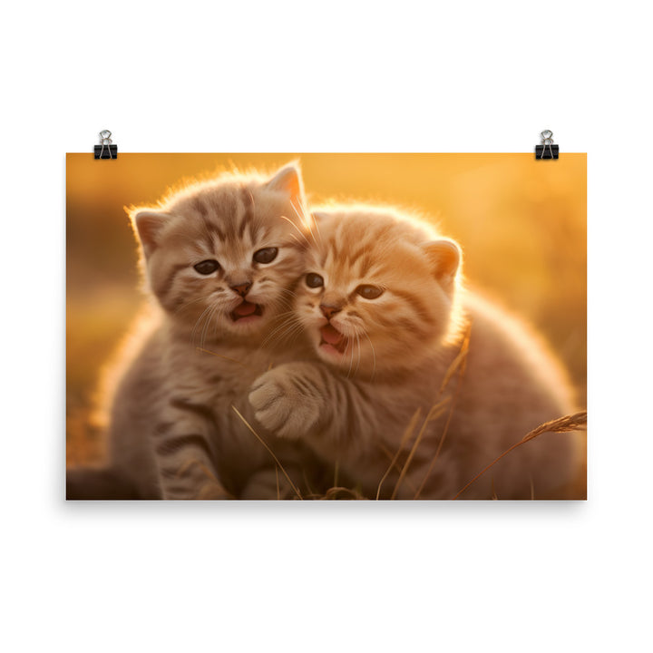 Scottish Fold Photo paper poster - PosterfyAI.com