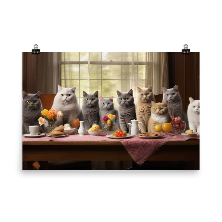 British Shorthair Photo paper poster - PosterfyAI.com
