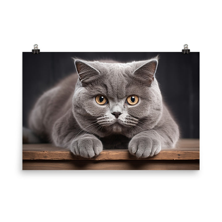 British Shorthair Photo paper poster - PosterfyAI.com