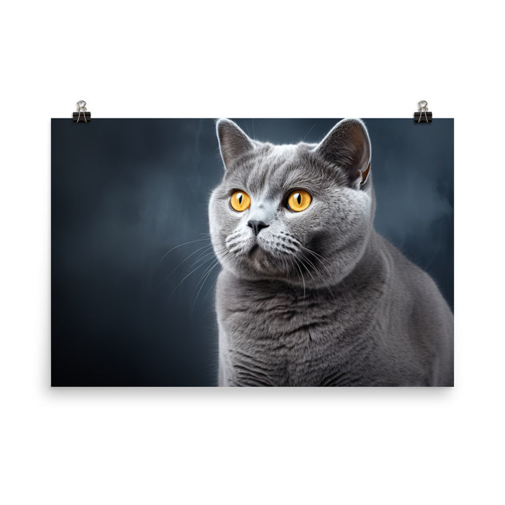 British Shorthair Photo paper poster - PosterfyAI.com
