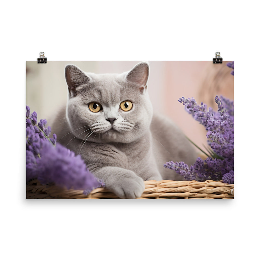 British Shorthair Photo paper poster - PosterfyAI.com