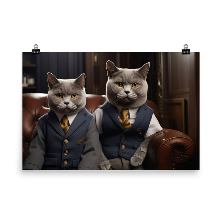 British Shorthair Photo paper poster - PosterfyAI.com