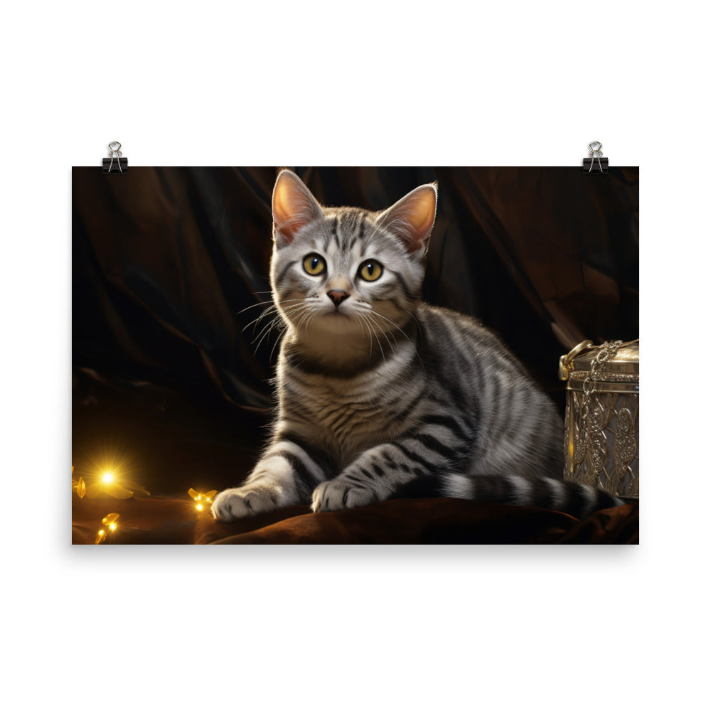 American Shorthair Photo paper poster - PosterfyAI.com