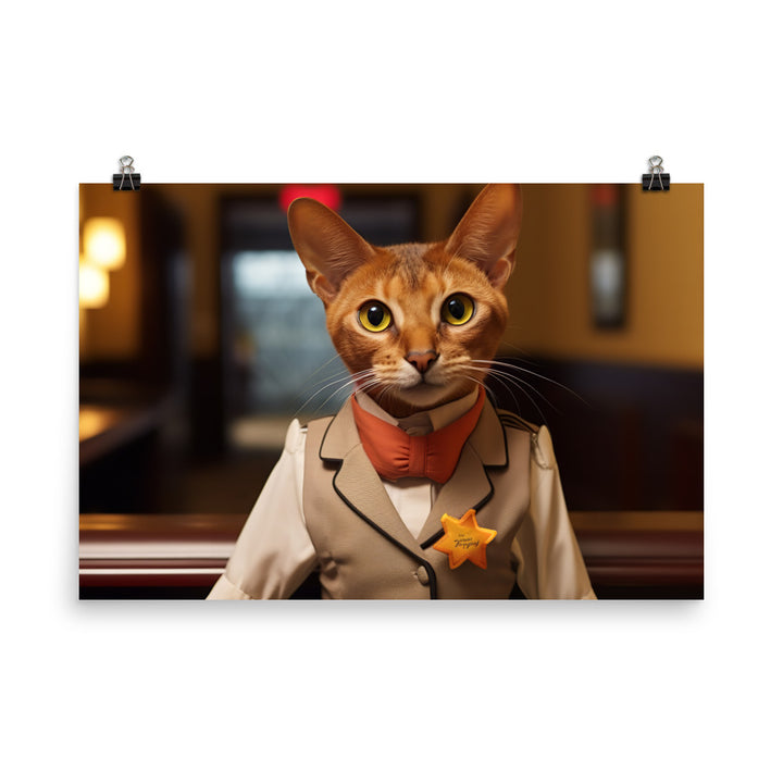Abyssinian Hotel Staff Photo paper poster - PosterfyAI.com