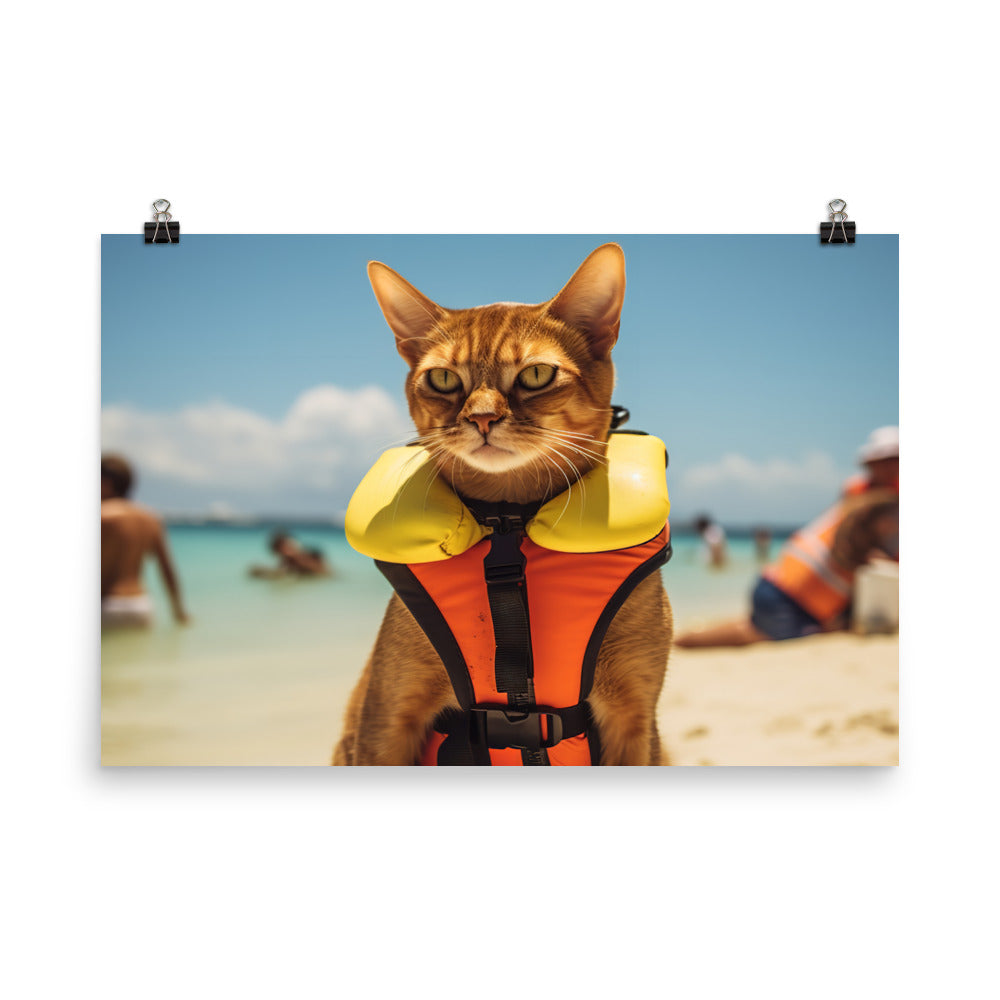 Abyssinian Lifeguard Photo paper poster - PosterfyAI.com