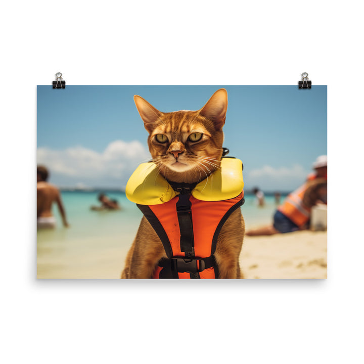 Abyssinian Lifeguard Photo paper poster - PosterfyAI.com