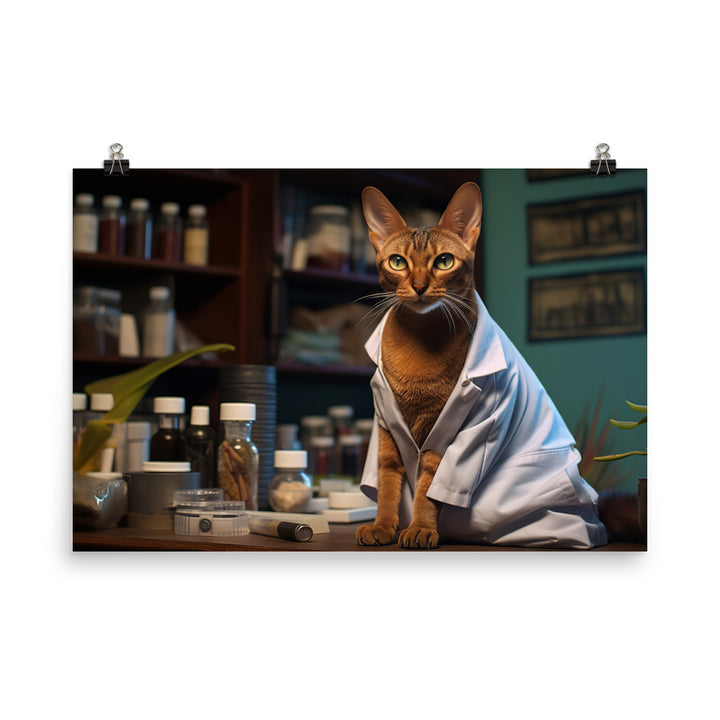 Abyssinian Pharmacist Photo paper poster - PosterfyAI.com