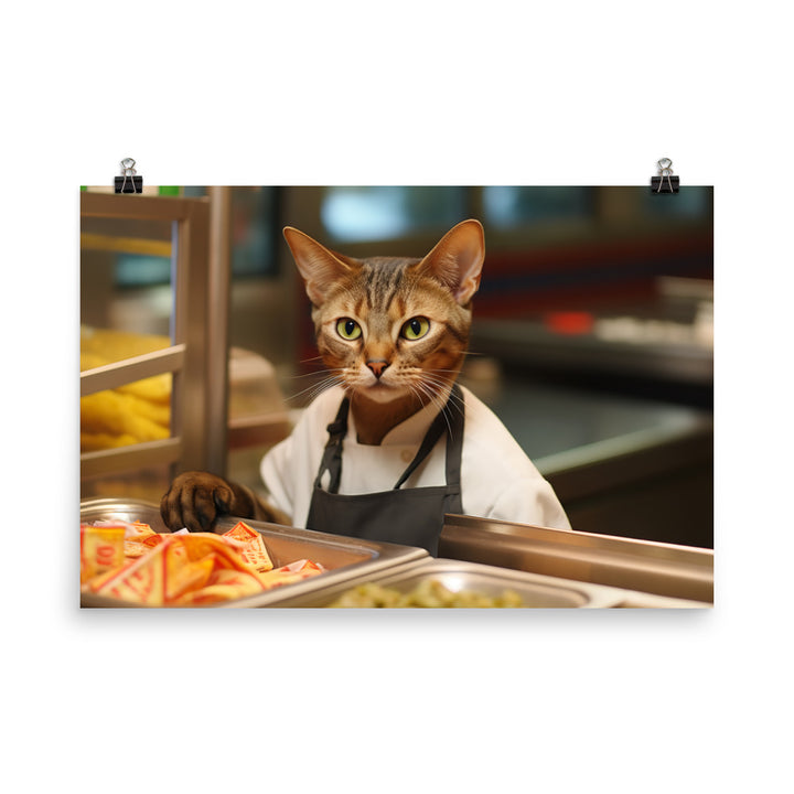 Abyssinian Fast Food Crew Photo paper poster - PosterfyAI.com