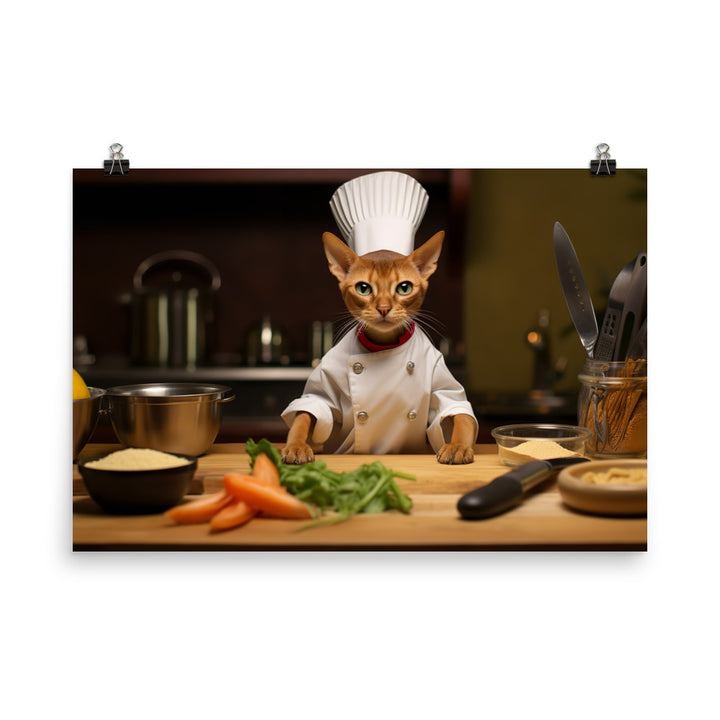 Abyssinian Chef Photo paper poster - PosterfyAI.com