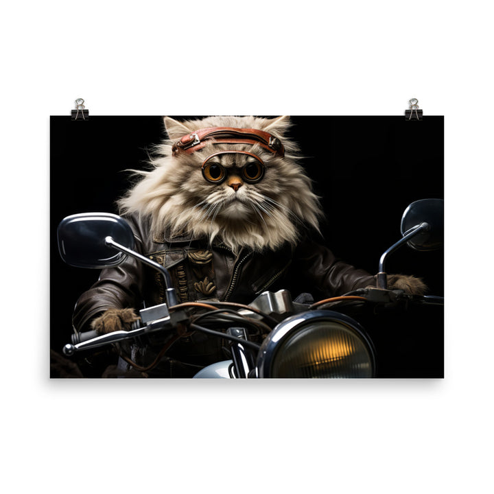 Persian Superbike Athlete Photo paper poster - PosterfyAI.com