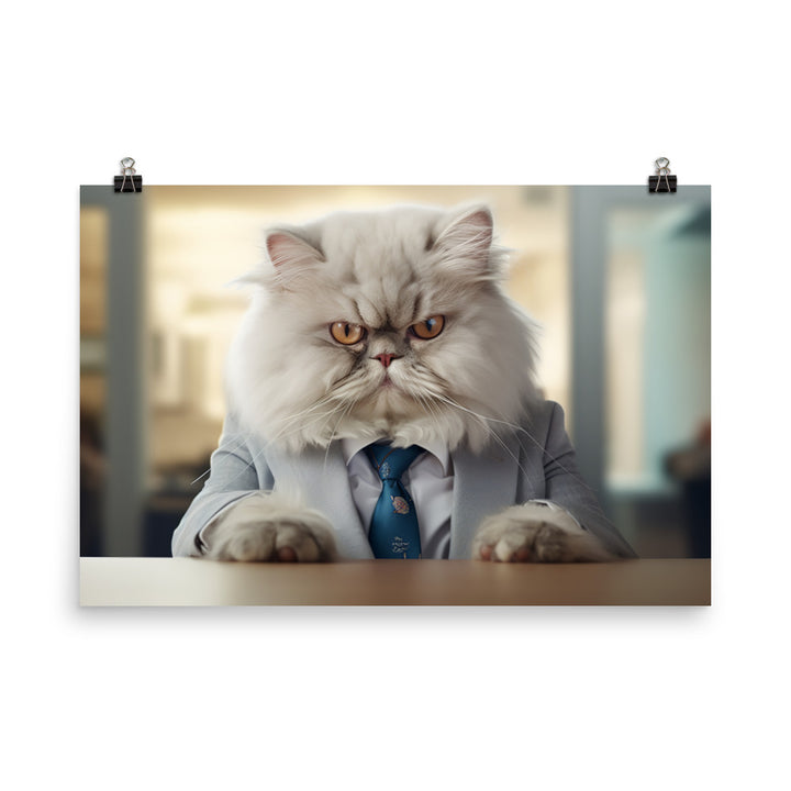Persian Sales Consultant Photo paper poster - PosterfyAI.com