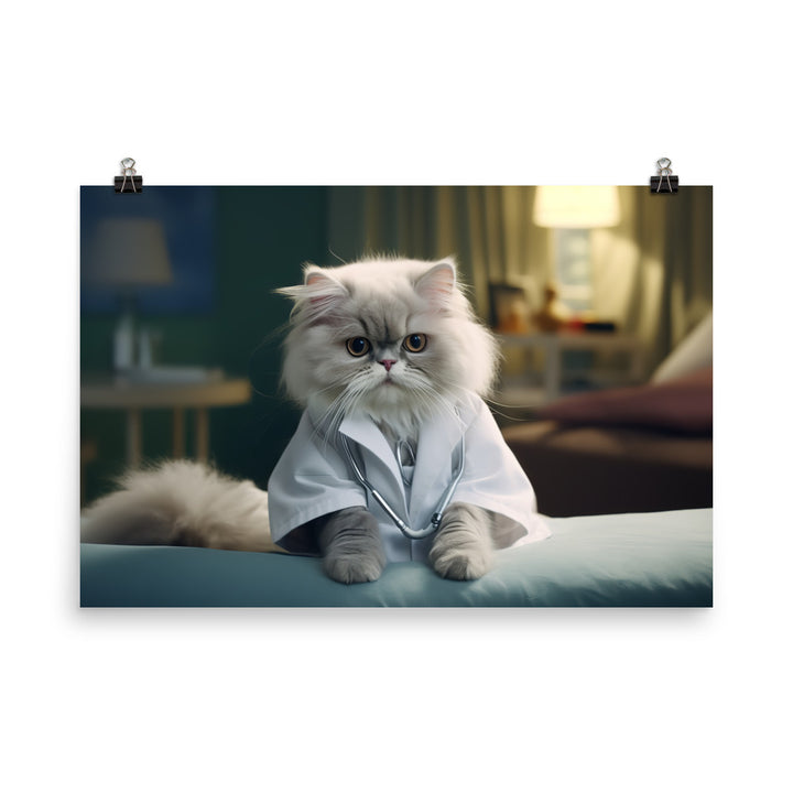 Persian Nurse Photo paper poster - PosterfyAI.com