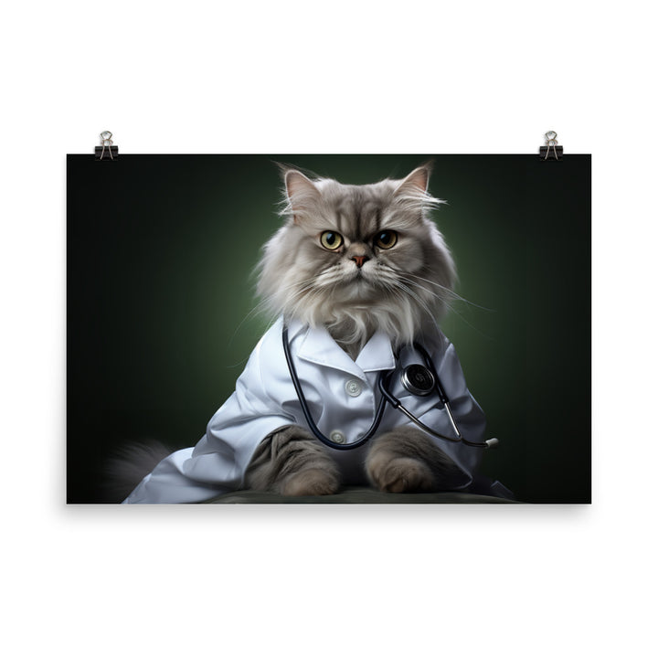Persian Nurse Photo paper poster - PosterfyAI.com