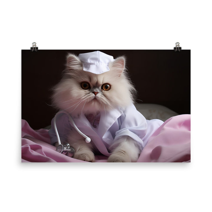 Persian Nurse Photo paper poster - PosterfyAI.com