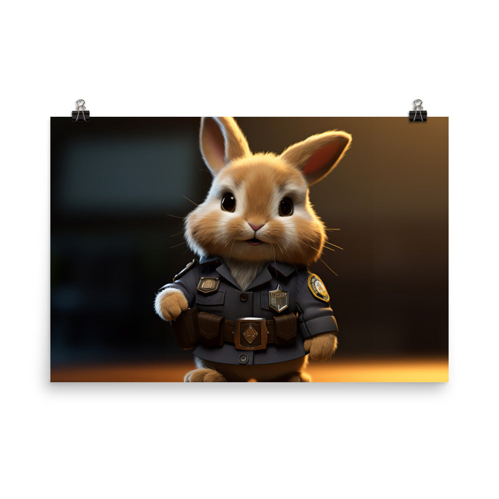 Lionhead Security Officer Photo paper poster - PosterfyAI.com