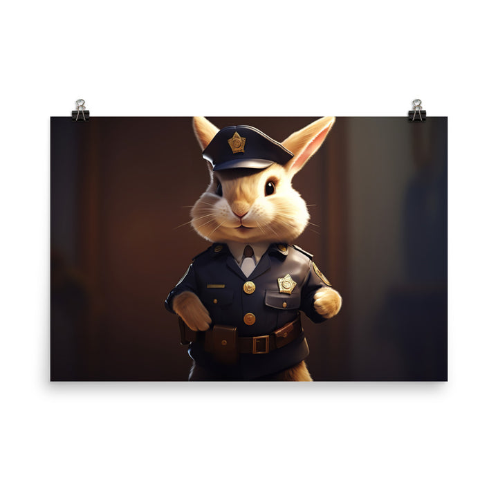 Lionhead Security Officer Photo paper poster - PosterfyAI.com