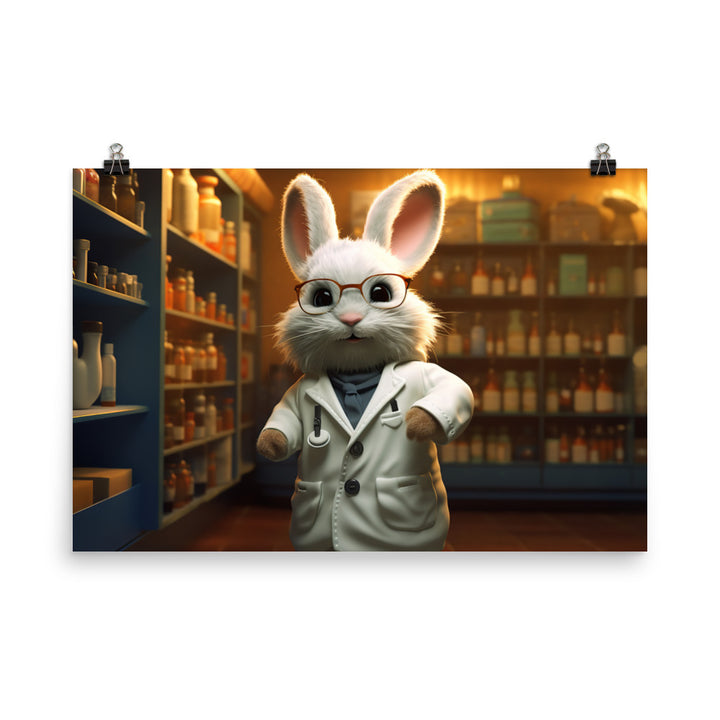 Lionhead Pharmacist Photo paper poster - PosterfyAI.com