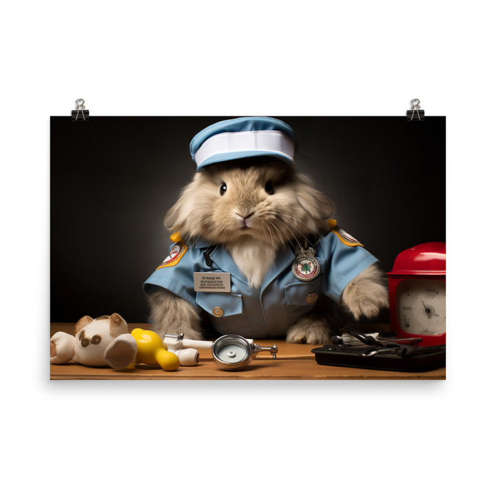 Lionhead Paramedic Photo paper poster - PosterfyAI.com