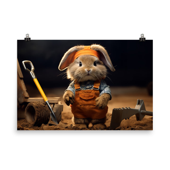 Lionhead Contractor Photo paper poster - PosterfyAI.com
