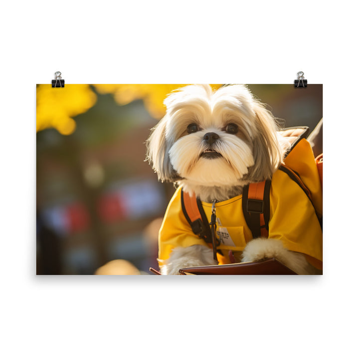 Lhasa Apso Student Photo paper poster - PosterfyAI.com