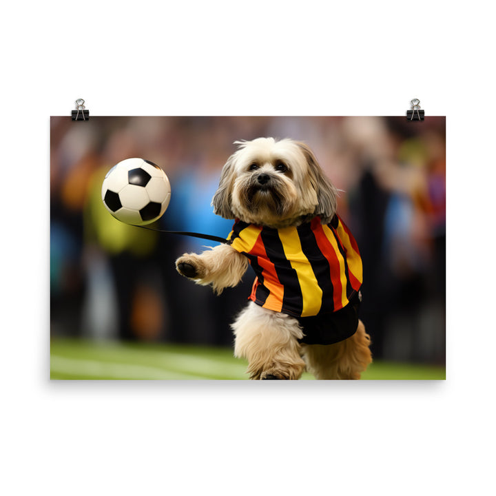 Lhasa Apso Referee Photo paper poster - PosterfyAI.com