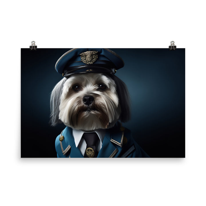 Lhasa Apso Cabin Crew Photo paper poster - PosterfyAI.com