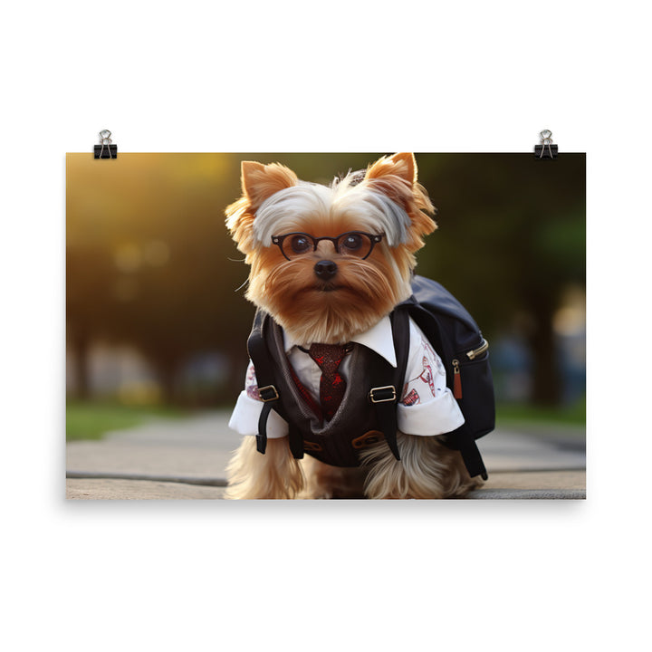 Yorkshire Terrier Student Photo paper poster - PosterfyAI.com