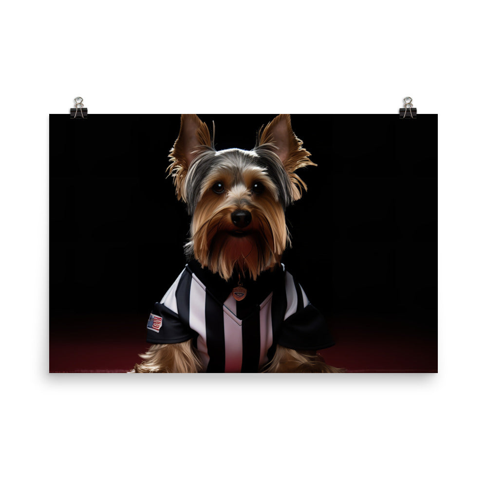 Yorkshire Terrier Referee Photo paper poster - PosterfyAI.com