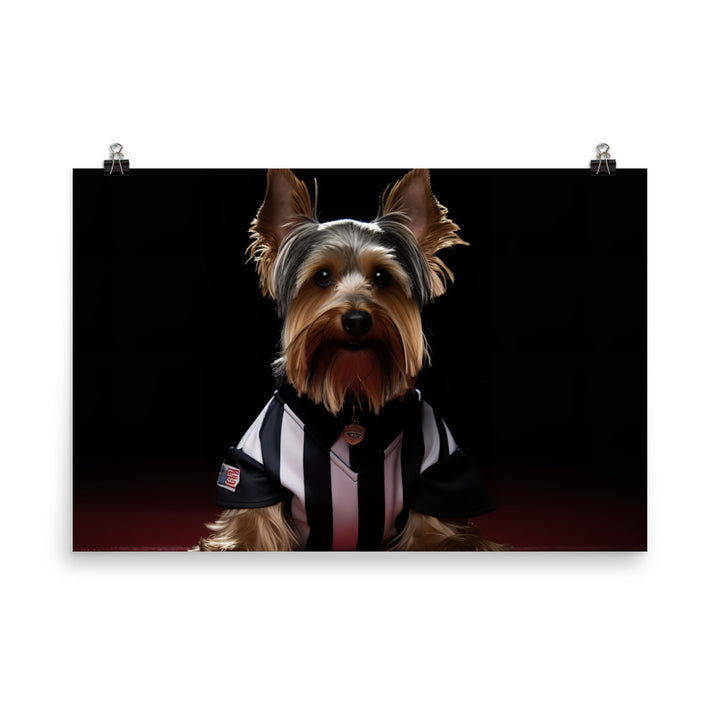 Yorkshire Terrier Referee Photo paper poster - PosterfyAI.com