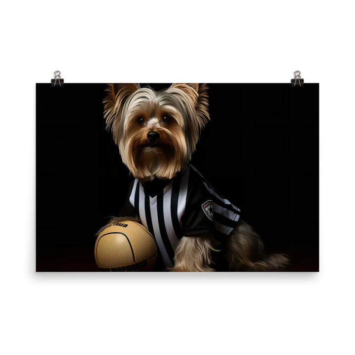 Yorkshire Terrier Referee Photo paper poster - PosterfyAI.com
