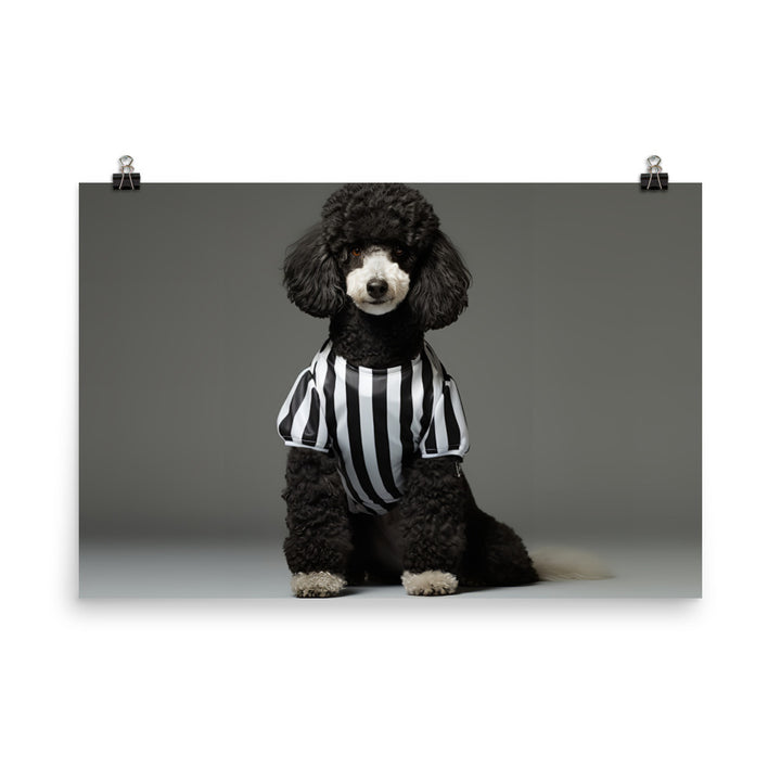 Poodle Referee Photo paper poster - PosterfyAI.com
