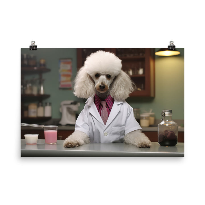 Poodle Pharmacist Photo paper poster - PosterfyAI.com