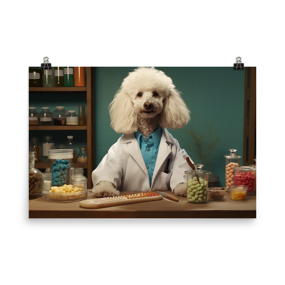Poodle Pharmacist Photo paper poster - PosterfyAI.com