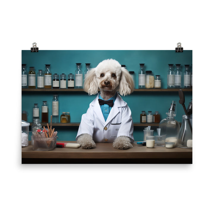 Poodle Pharmacist Photo paper poster - PosterfyAI.com