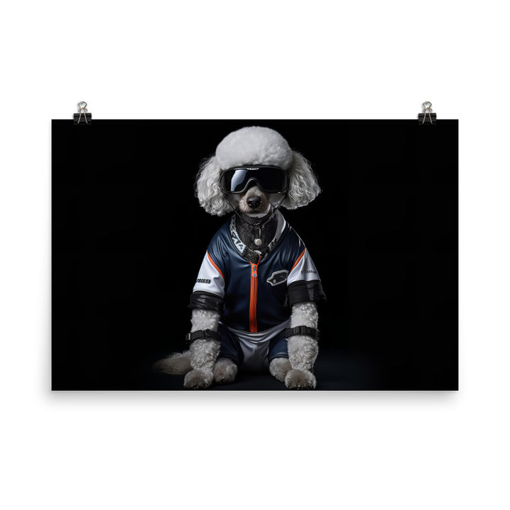 Poodle Motorsport Athlete Photo paper poster - PosterfyAI.com